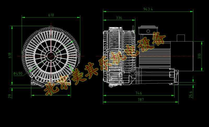 高壓鼓風(fēng)機(jī)cad簡(jiǎn)圖